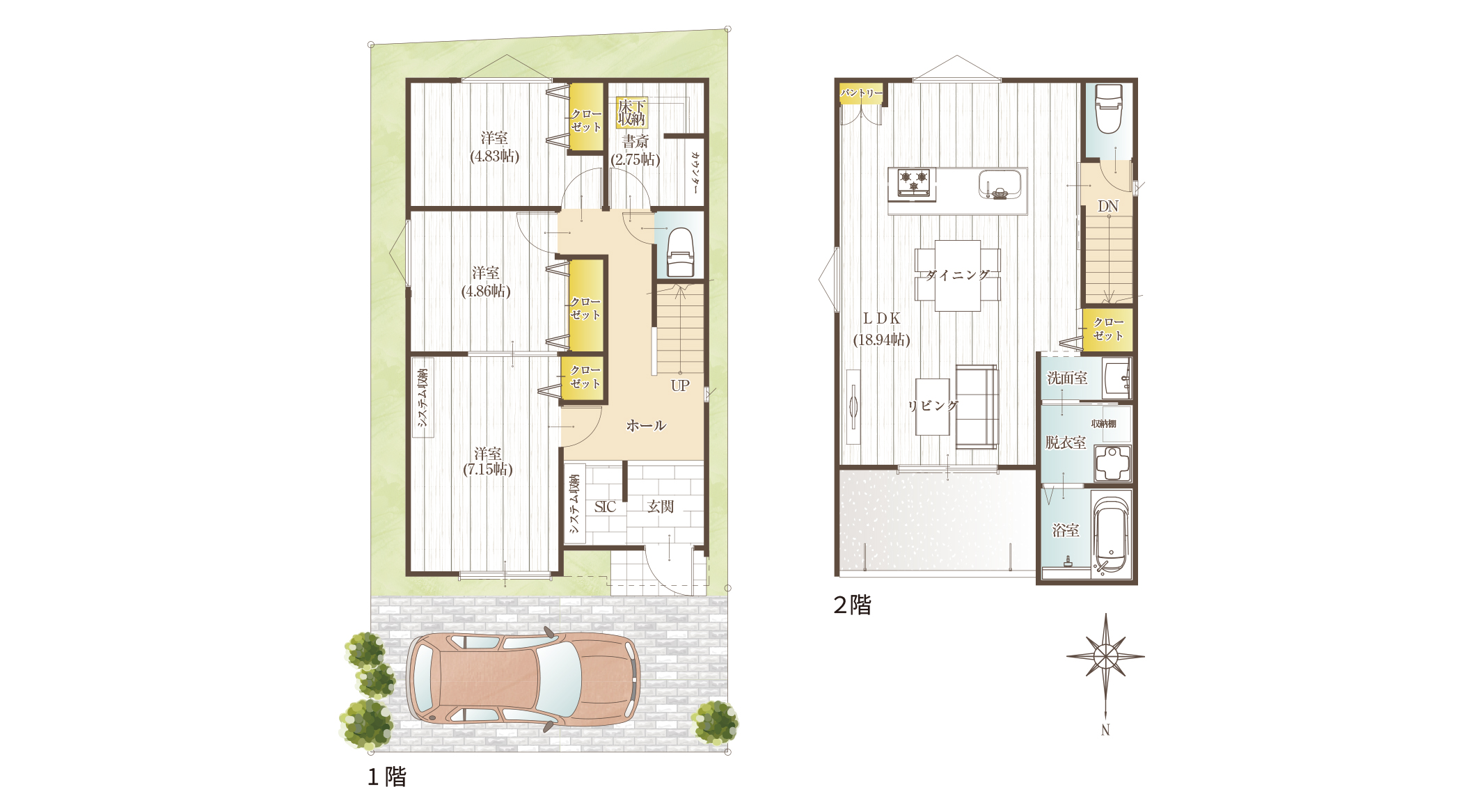 家族をみまもる安心の動線設計