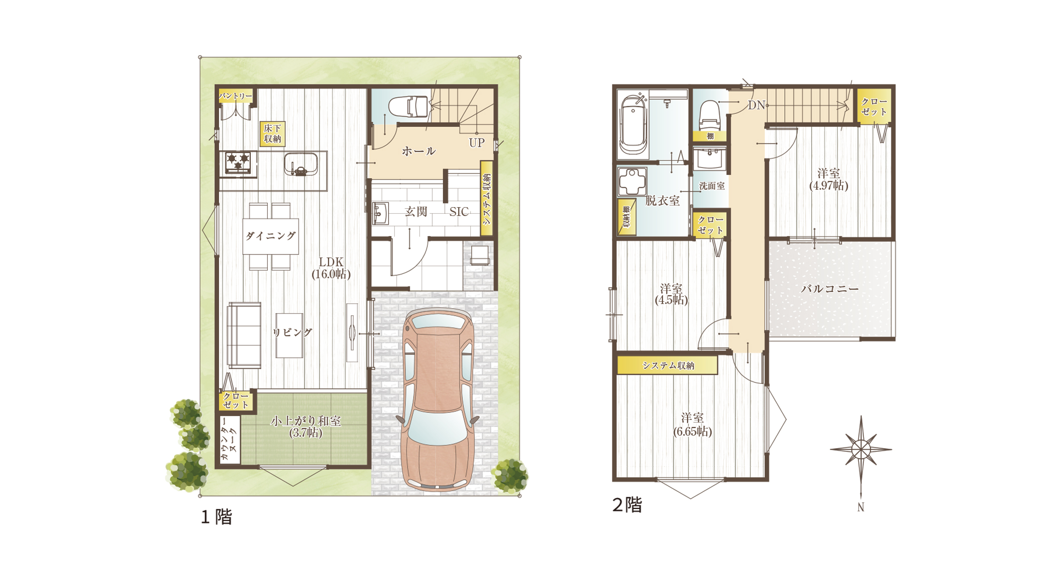 家族をみまもる安心の動線設計