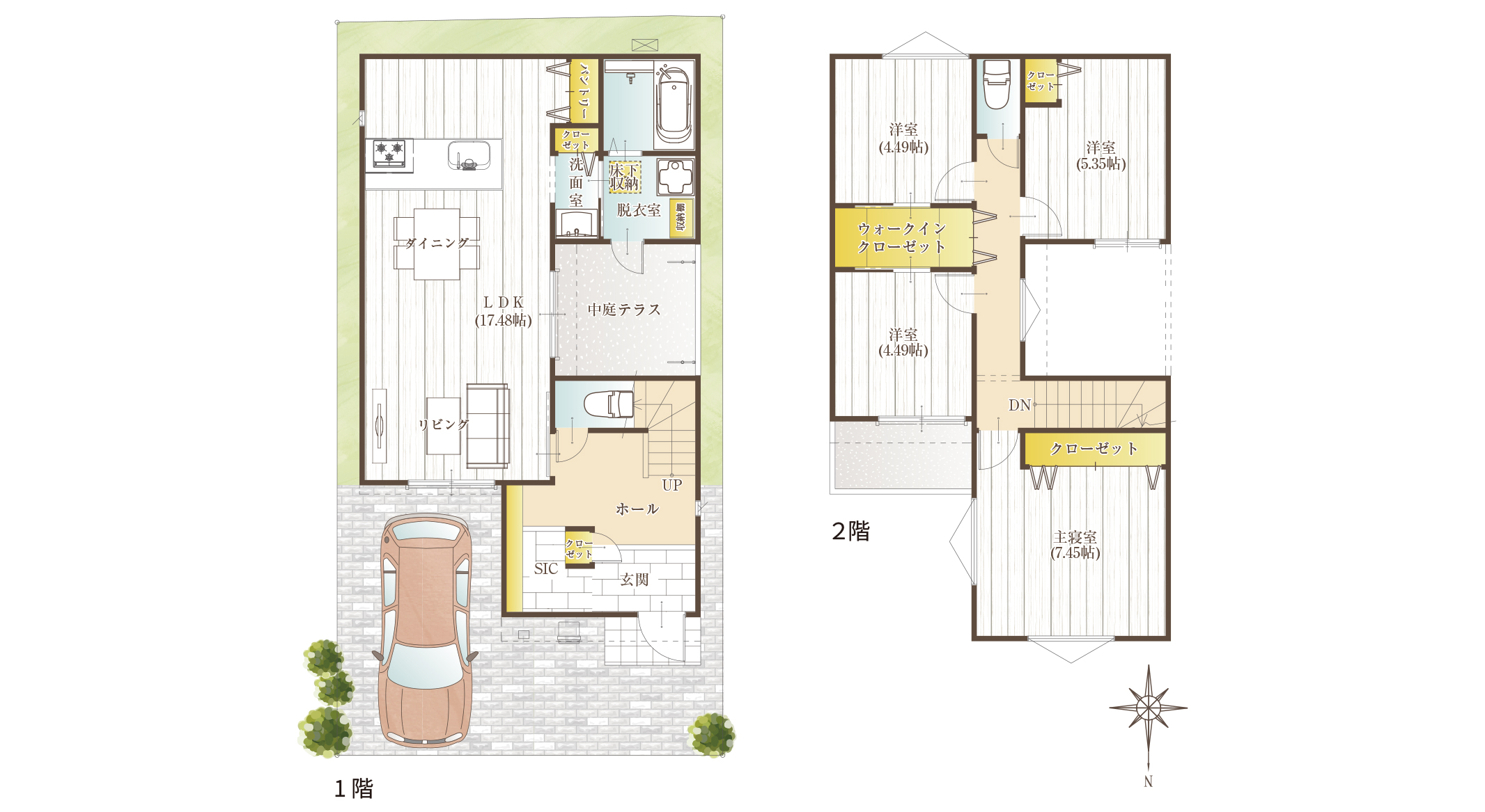 家族をみまもる安心の動線設計