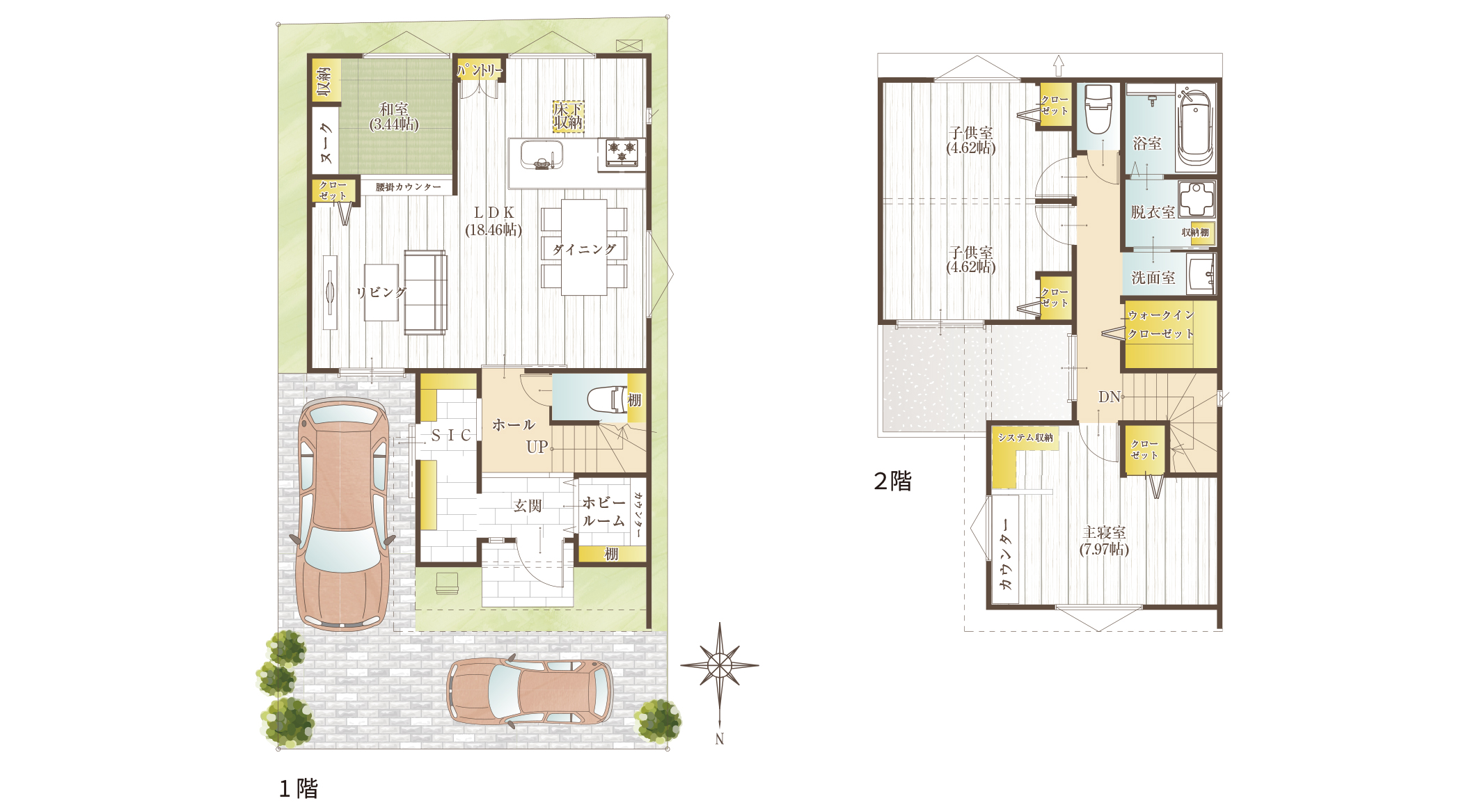 家族をみまもる安心の動線設計