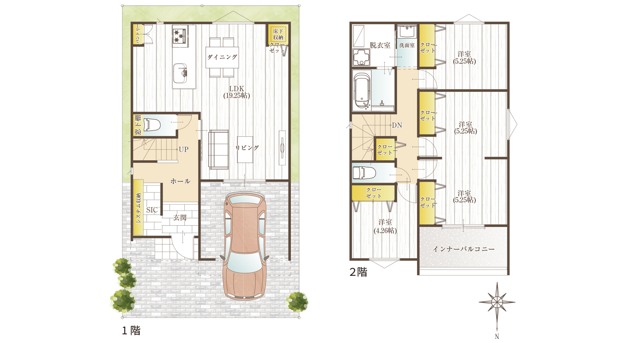 家族をみまもる安心の動線設計