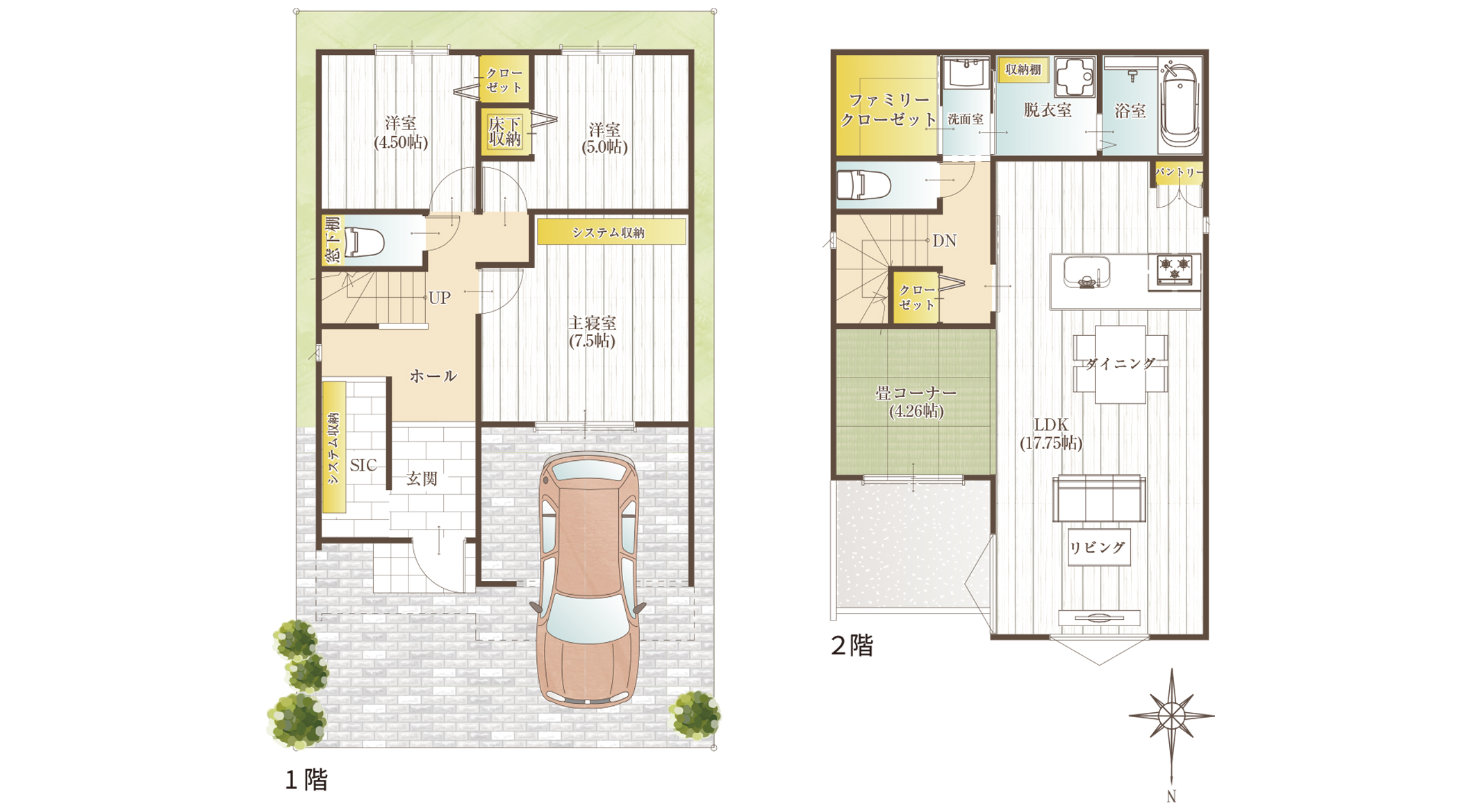 家族をみまもる安心の動線設計