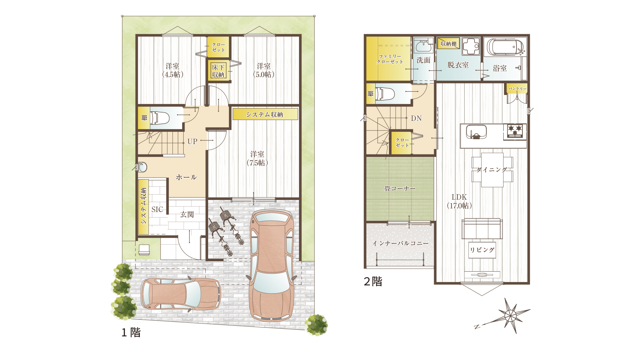 家族をみまもる安心の動線設計