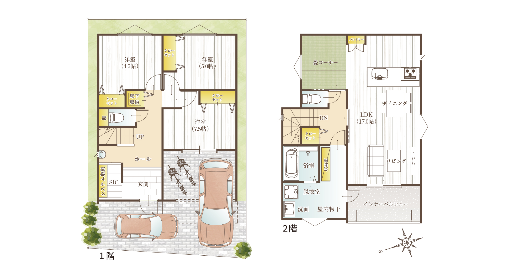 家族をみまもる安心の動線設計
